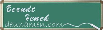 Berndt Henck Visitenkarte